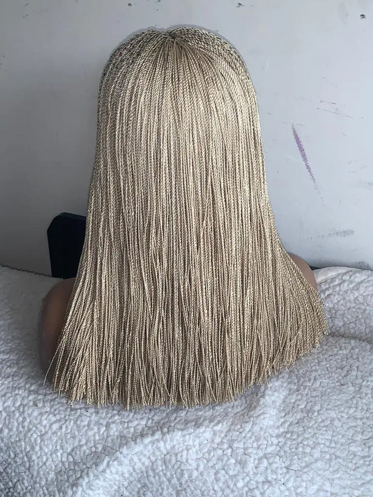 AFRICAN BRAIDED TINY TWIST WIGS ON 2*4 CLOSURE - d.glitterzwigs