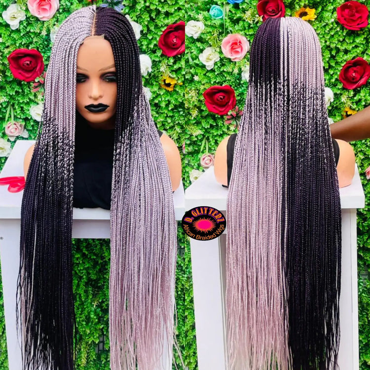 HALF CLOSURE BRAIDED WIGS (TWO TONES) - d.glitterzwigs