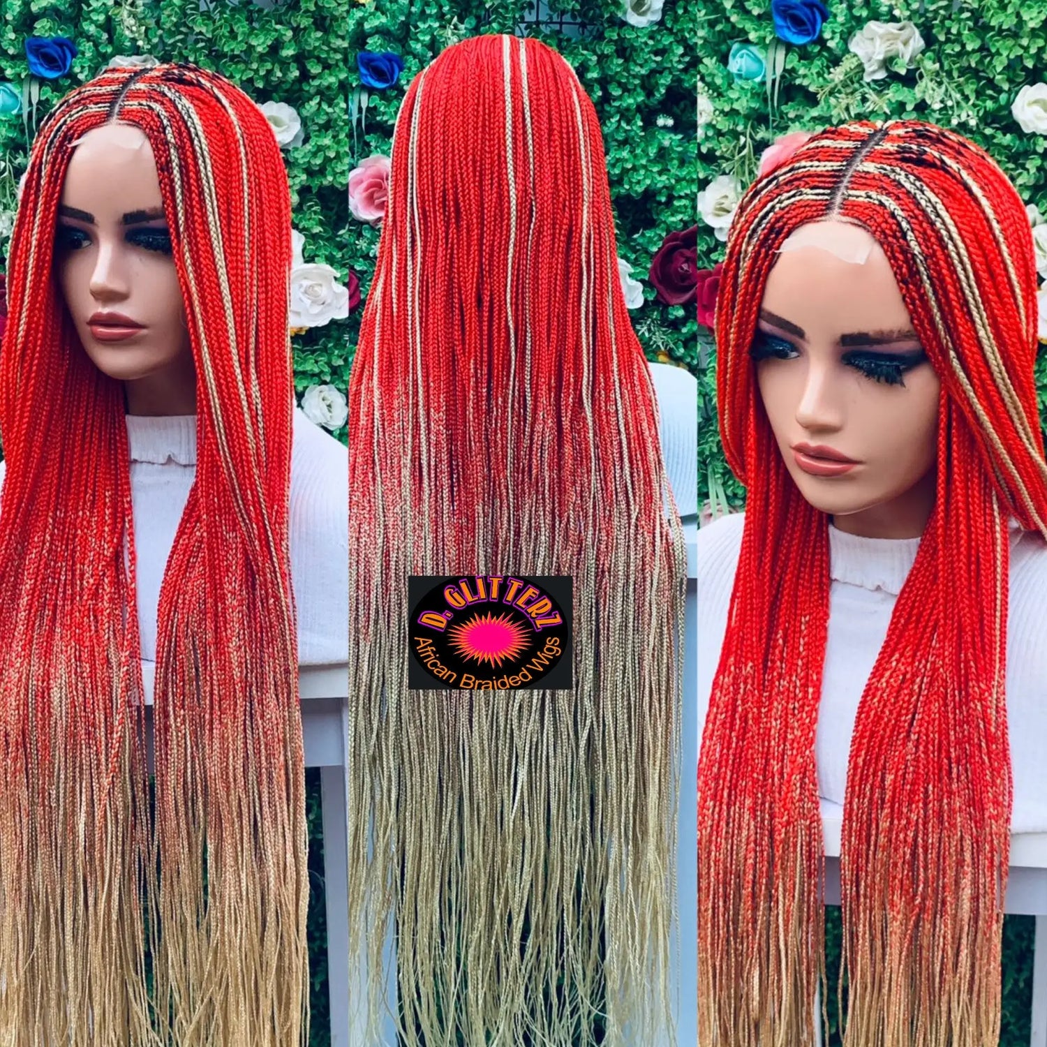 HALF CLOSURE BRAIDED WIGS d.glitterzwigs