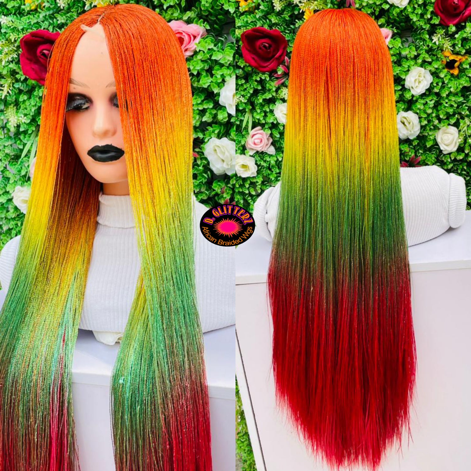 MULTICOLOR NANO BRAIDED WIG