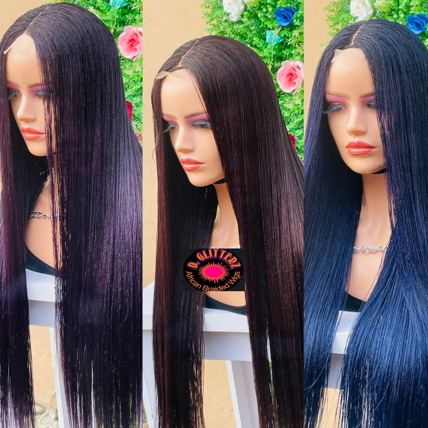 NANO TWIST BRAIDED WIGS ON 2*4 CLOSURE - d.glitterzwigs