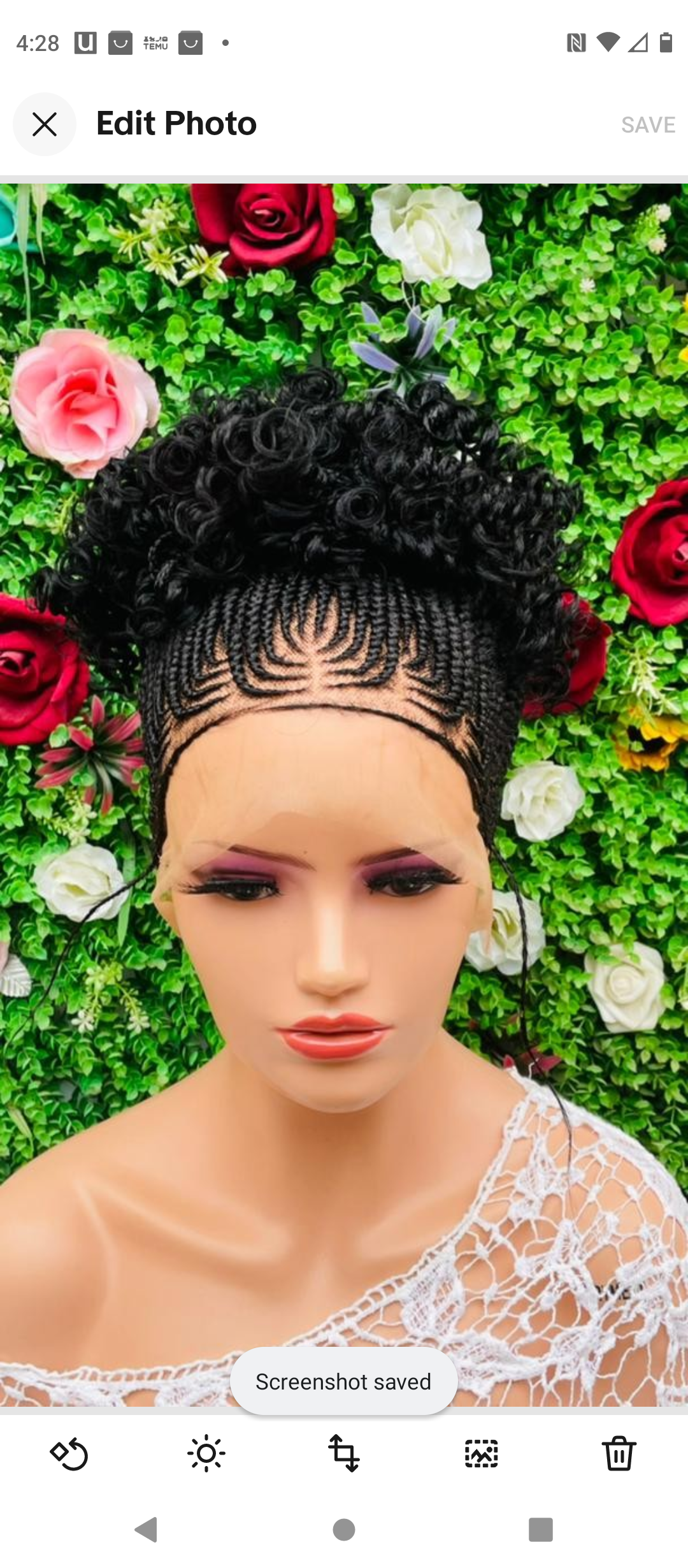 PONYTAIL BRAIDED CONROW WIGS ON 360 LACE LACE CLOSURE
