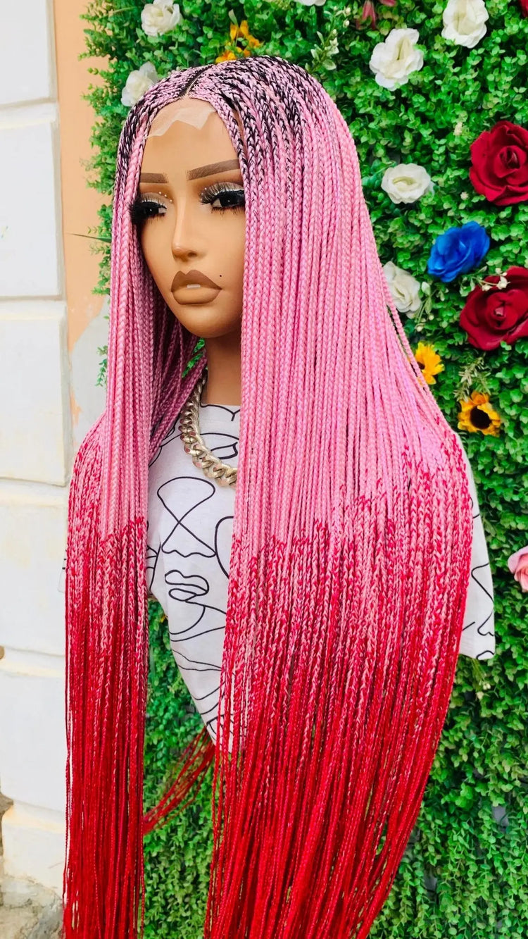 TWIST BRAIDED WIGS ON 2*4 LACE CLOSURE d.glitterzwigs