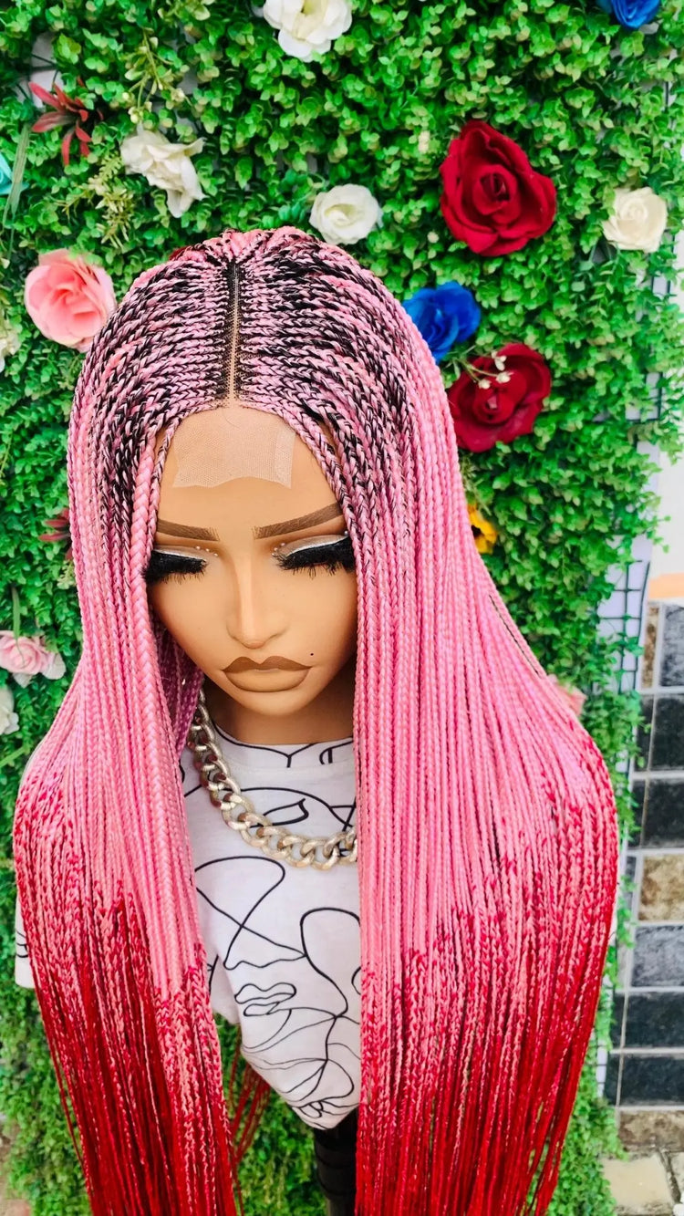 TWIST BRAIDED WIGS ON 2*4 LACE CLOSURE d.glitterzwigs