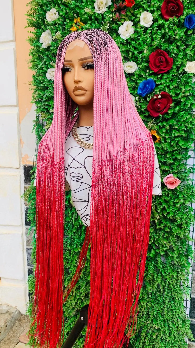 TWIST BRAIDED WIGS ON 2*4 LACE CLOSURE d.glitterzwigs