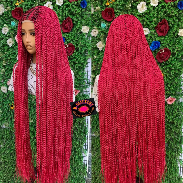 WATERMELON WIGS ON 2*4 LACE CLOSURE - d.glitterzwigs