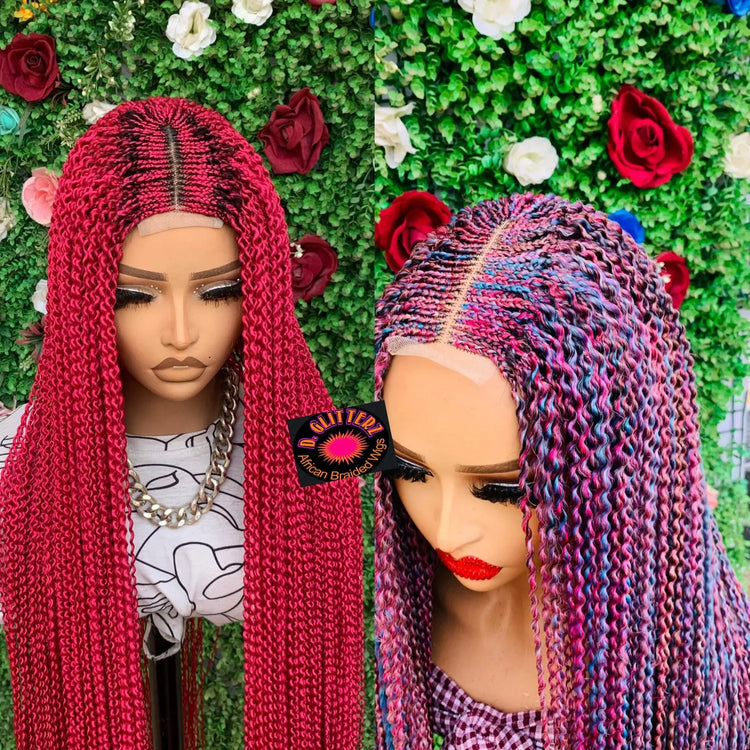 WATERMELON WIGS ON 2*4 LACE CLOSURE - d.glitterzwigs
