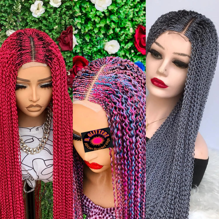 WATERMELON WIGS ON 2*4 LACE CLOSURE - d.glitterzwigs