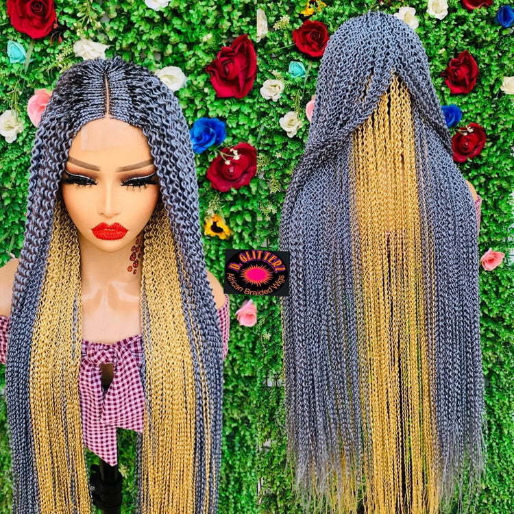 WATERMELON WIGS ON 2*4 LACE CLOSURE - d.glitterzwigs
