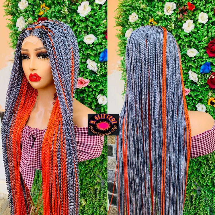 WATERMELON WIGS ON 2*4 LACE CLOSURE - d.glitterzwigs