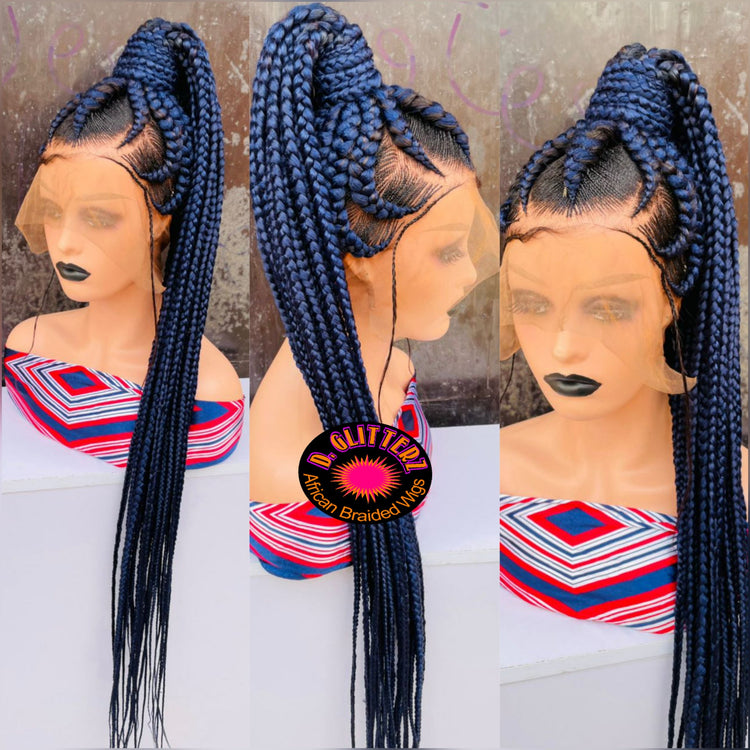 LONG BRAIDED PONYTAIL WIGS