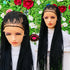 AFRICAN BRAIDED  CONROW WIGS ON  FRONTAL LACE CLOSURE - d.glitterzwigs