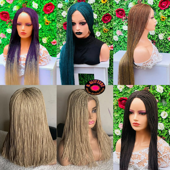 AFRICAN BRAIDED TINY  TWIST WIGS ON 2*4 CLOSURE - d.glitterzwigs