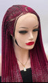 AFRICAN BRAIDED WIG ON 13*6 FRONTAL LACE CLOSURES - d.glitterzwigs