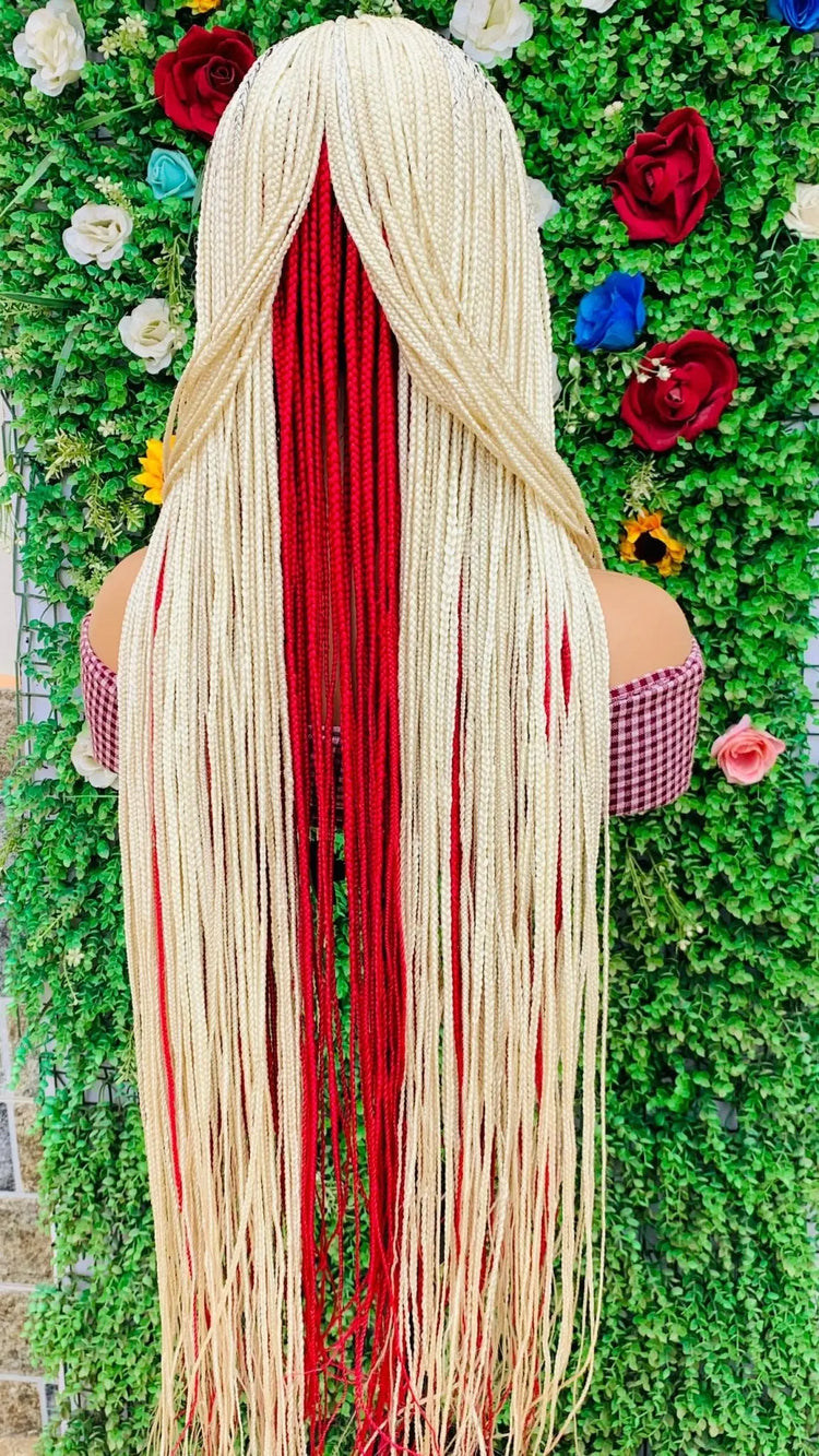 AFRICAN BRAIDED  WIGS  ON 2*4 LACE CLOSURE d.glitterzwigs