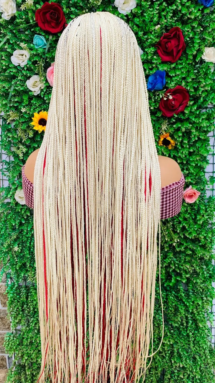 AFRICAN BRAIDED  WIGS  ON 2*4 LACE CLOSURE d.glitterzwigs