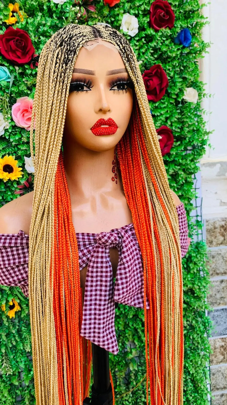 AFRICAN BRAIDED  WIGS  ON 2*4 LACE CLOSURE d.glitterzwigs