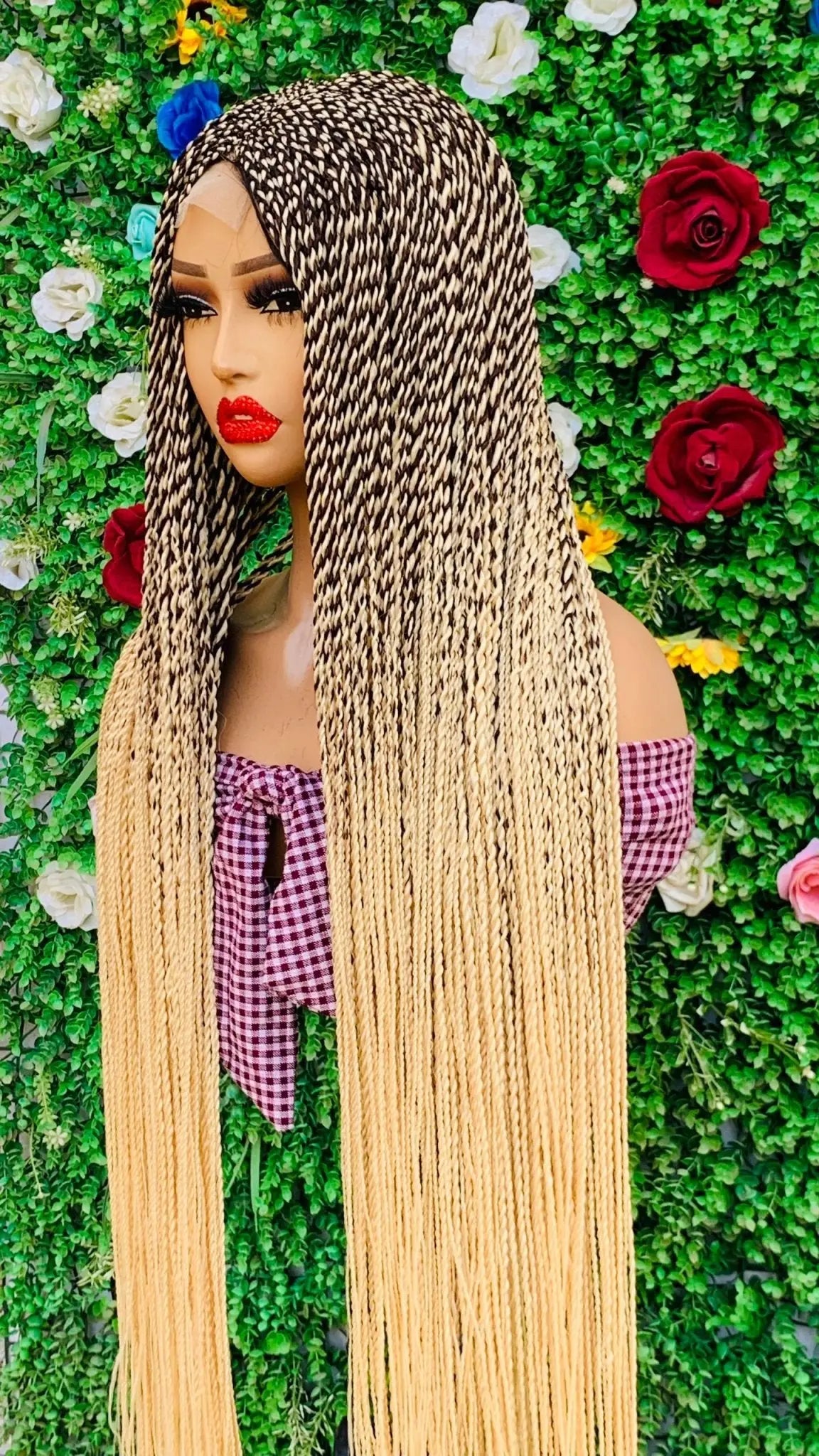 BRAIDED WIGS ON 2*4 CLOSURE - d.glitterzwigs