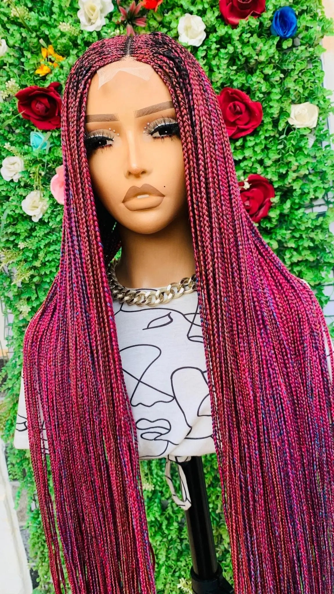 BRAIDED  WIGS  ON 2*4 LACE CLOSURE d.glitterzwigs