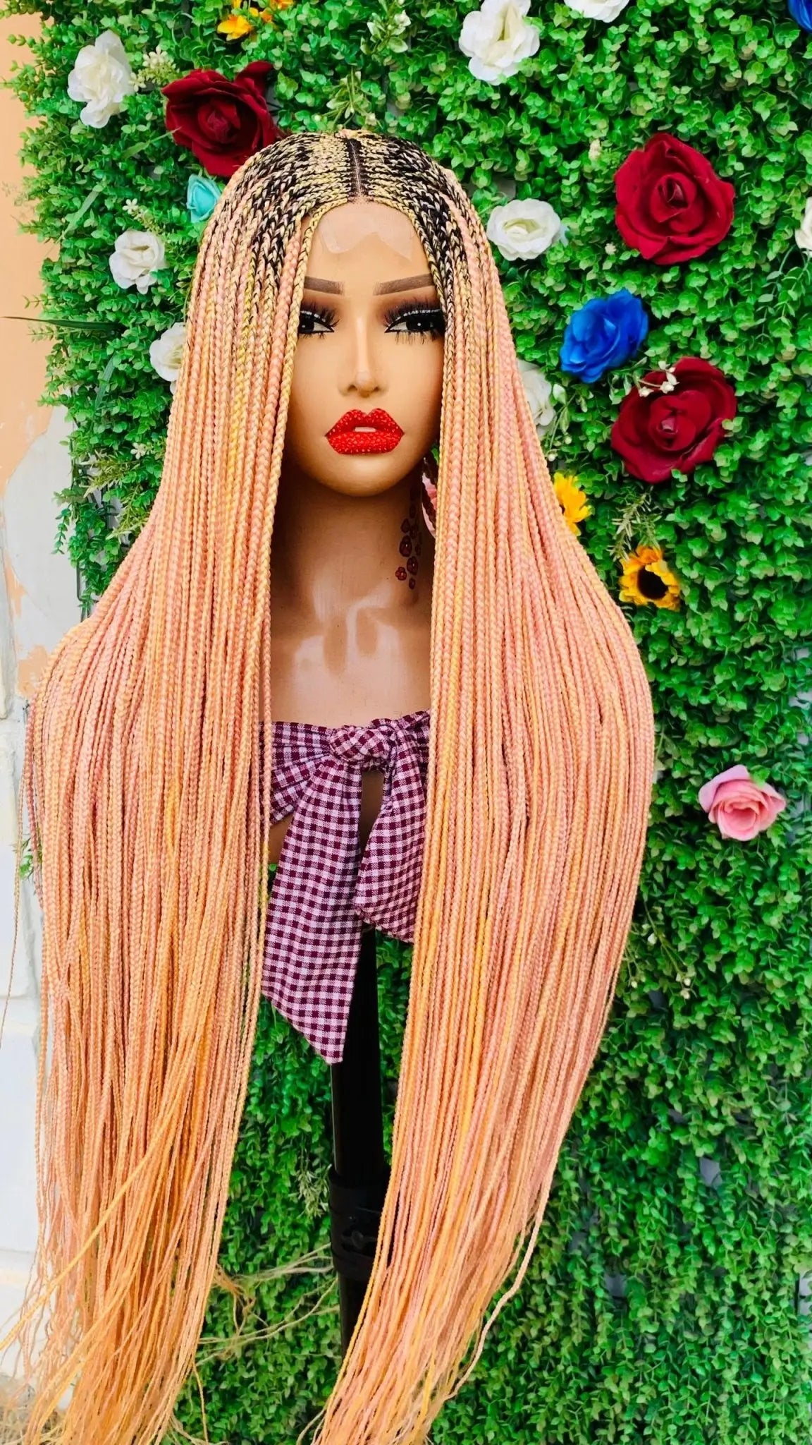 BRAIDED  WIGS  ON 2*4 LACE CLOSURE d.glitterzwigs