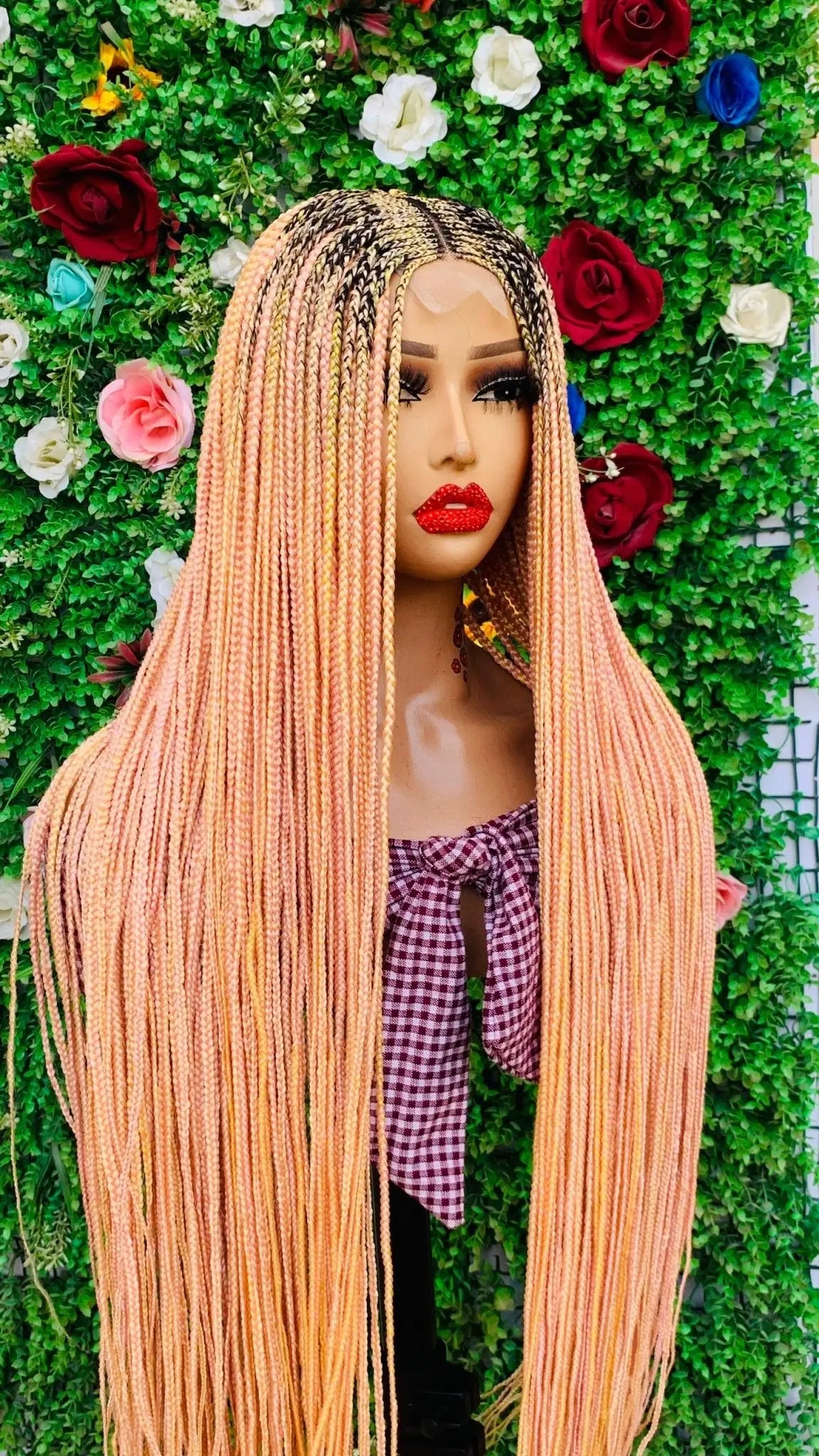 BRAIDED  WIGS  ON 2*4 LACE CLOSURE d.glitterzwigs