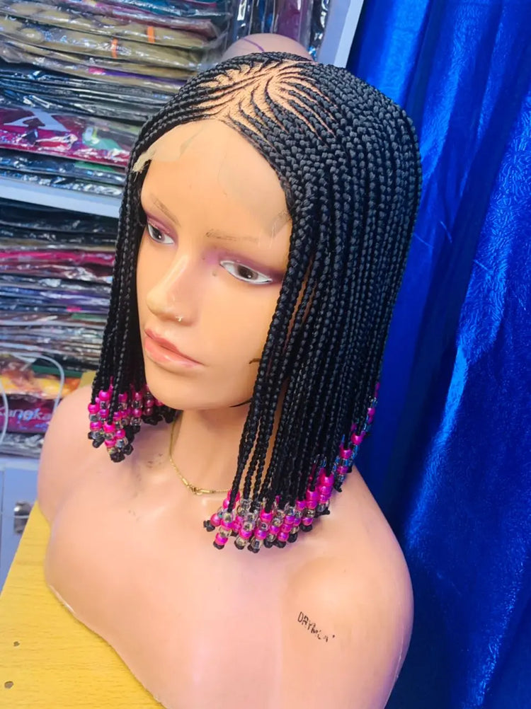 CHILDREN BRAIDED WIGS ON LACE CLOSURE - d.glitterzwigs