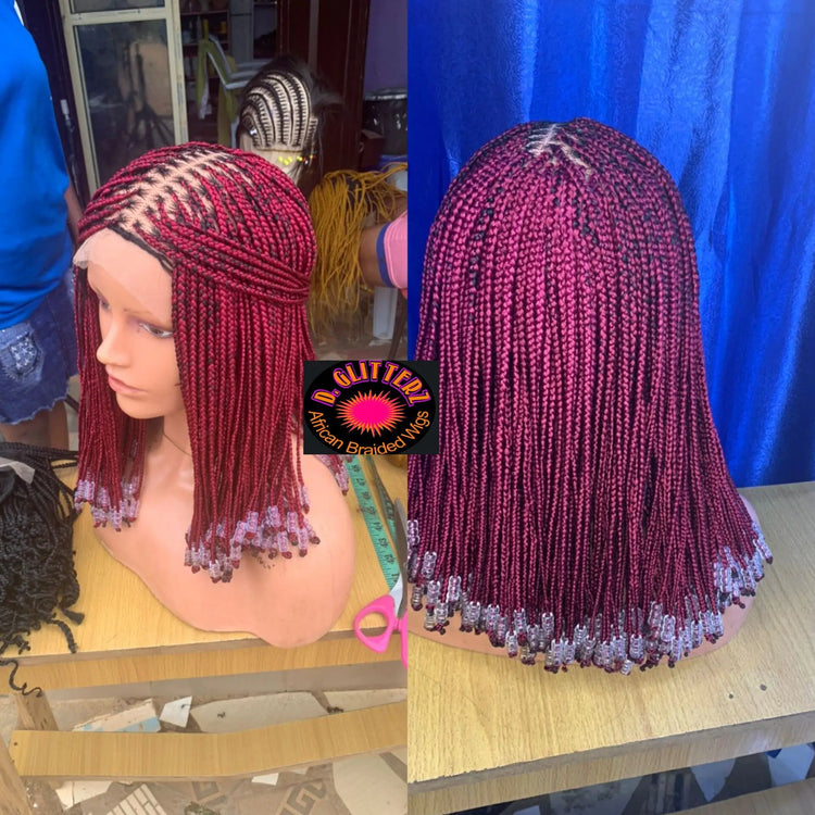 CHILDREN BRAIDED WIGS ON LACE CLOSURE - d.glitterzwigs