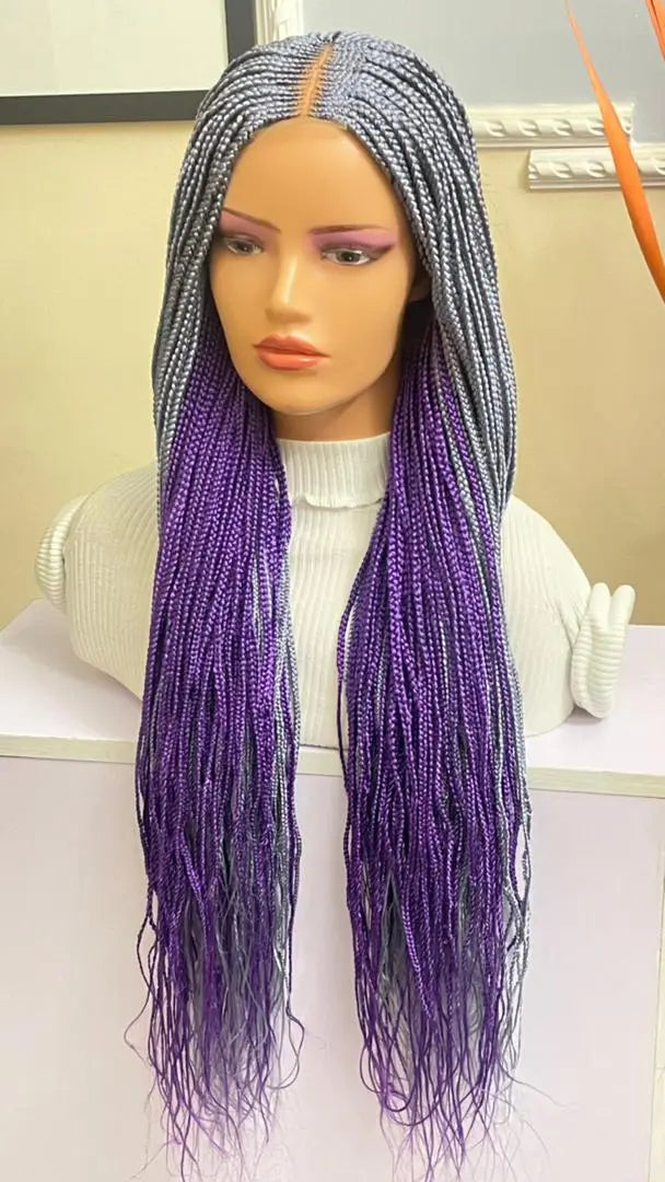 HALF CLOSURE BRAIDED WIGS (TWO TONES) - d.glitterzwigs