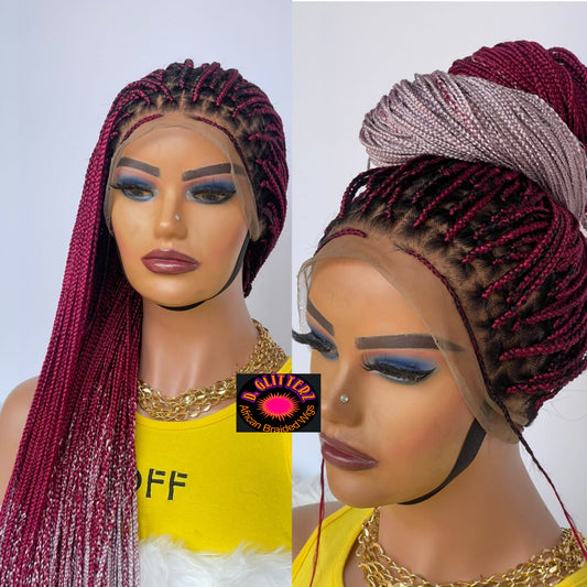 KNOTLESS BRAIDED WIGS ON 360 LACE CLOSURE
