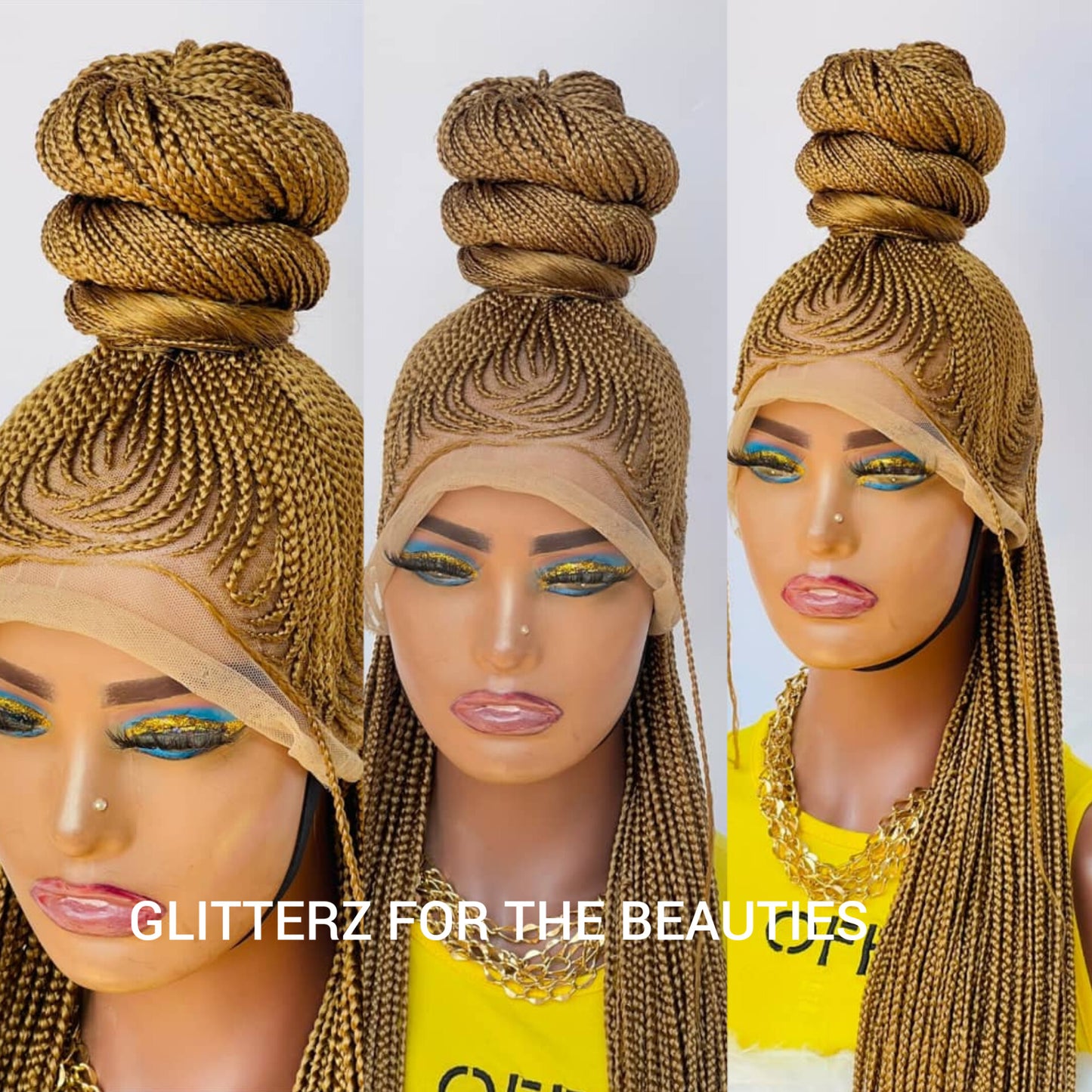 AFRICAN BRAIDED WIG ON FULL LACE CLOSURE