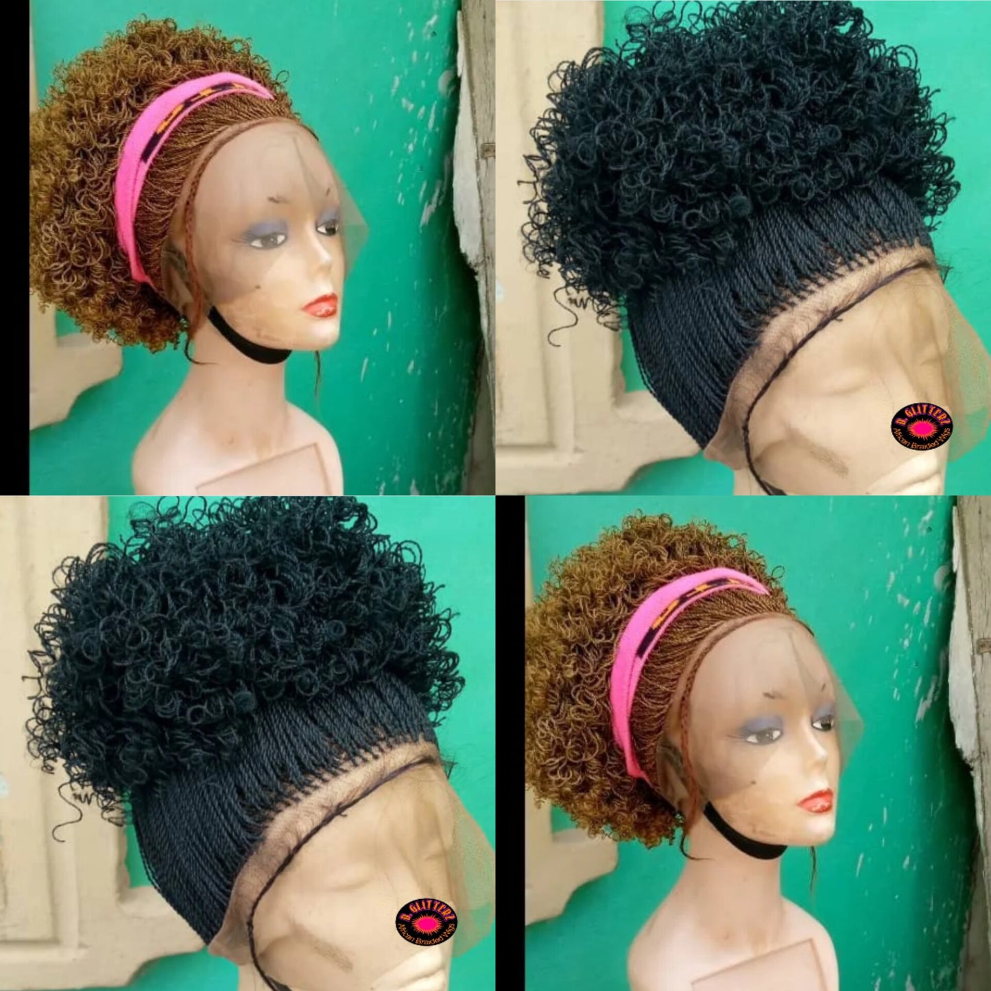 MICRO PONYTAIL TWIST WIGS ON 360 LACE CLOSURE
