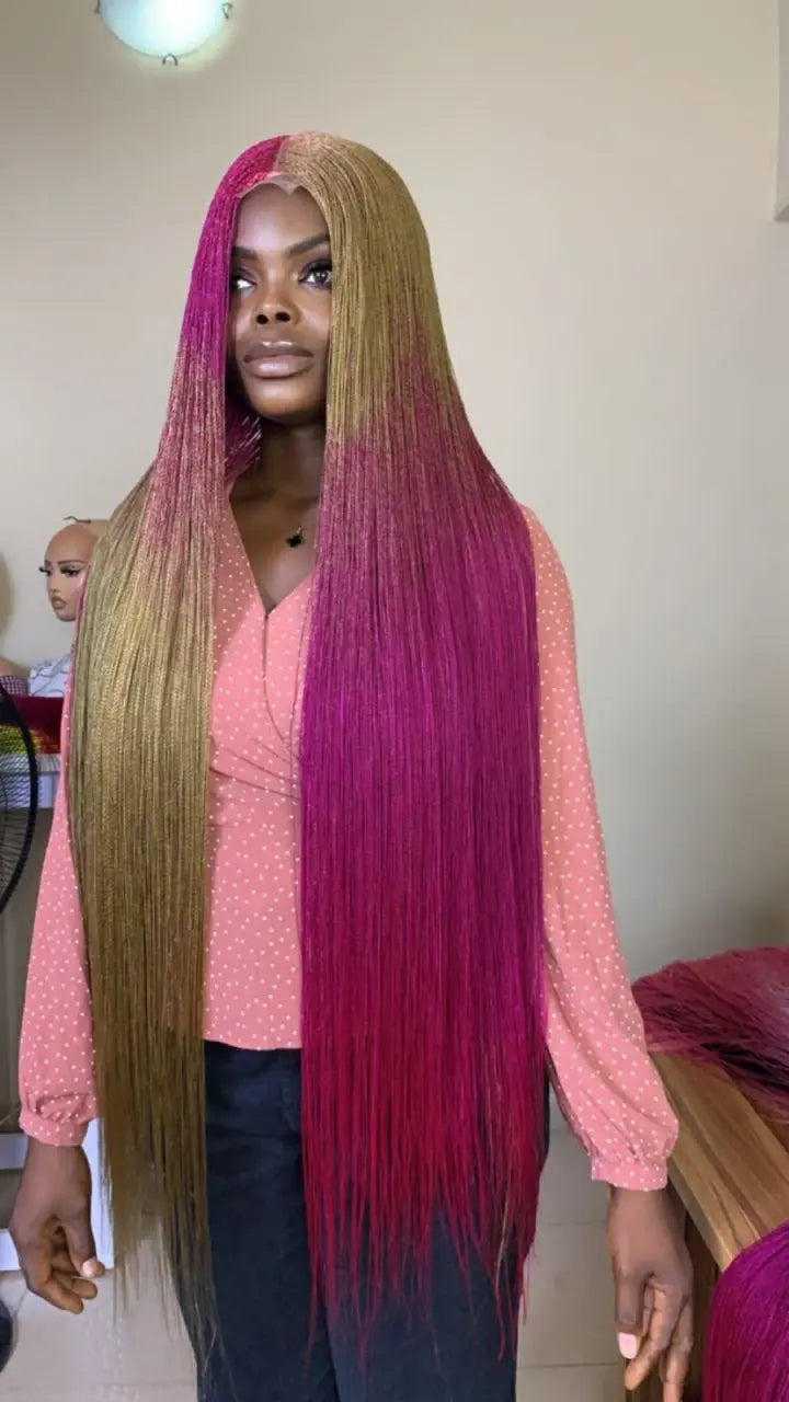 NANO TWIST BRAIDED WIGS ON 2*4 CLOSURE - d.glitterzwigs