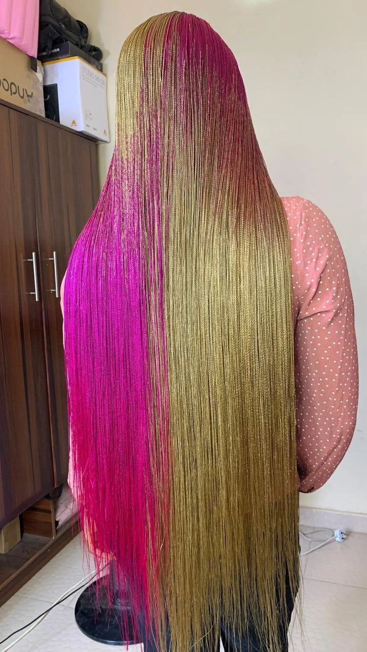 NANO TWIST BRAIDED WIGS ON 2*4 CLOSURE - d.glitterzwigs