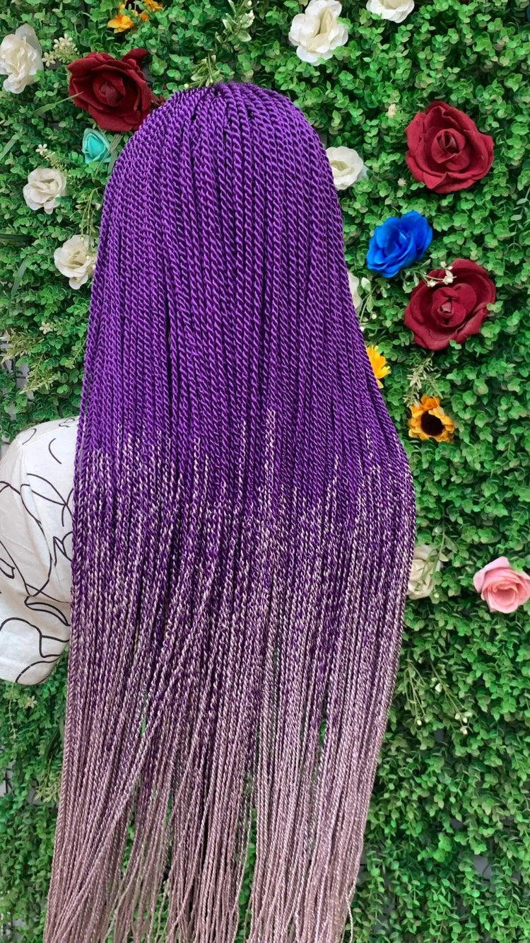TWIST BRAIDED  WIGS  ON 2*4 LACE CLOSURE d.glitterzwigs