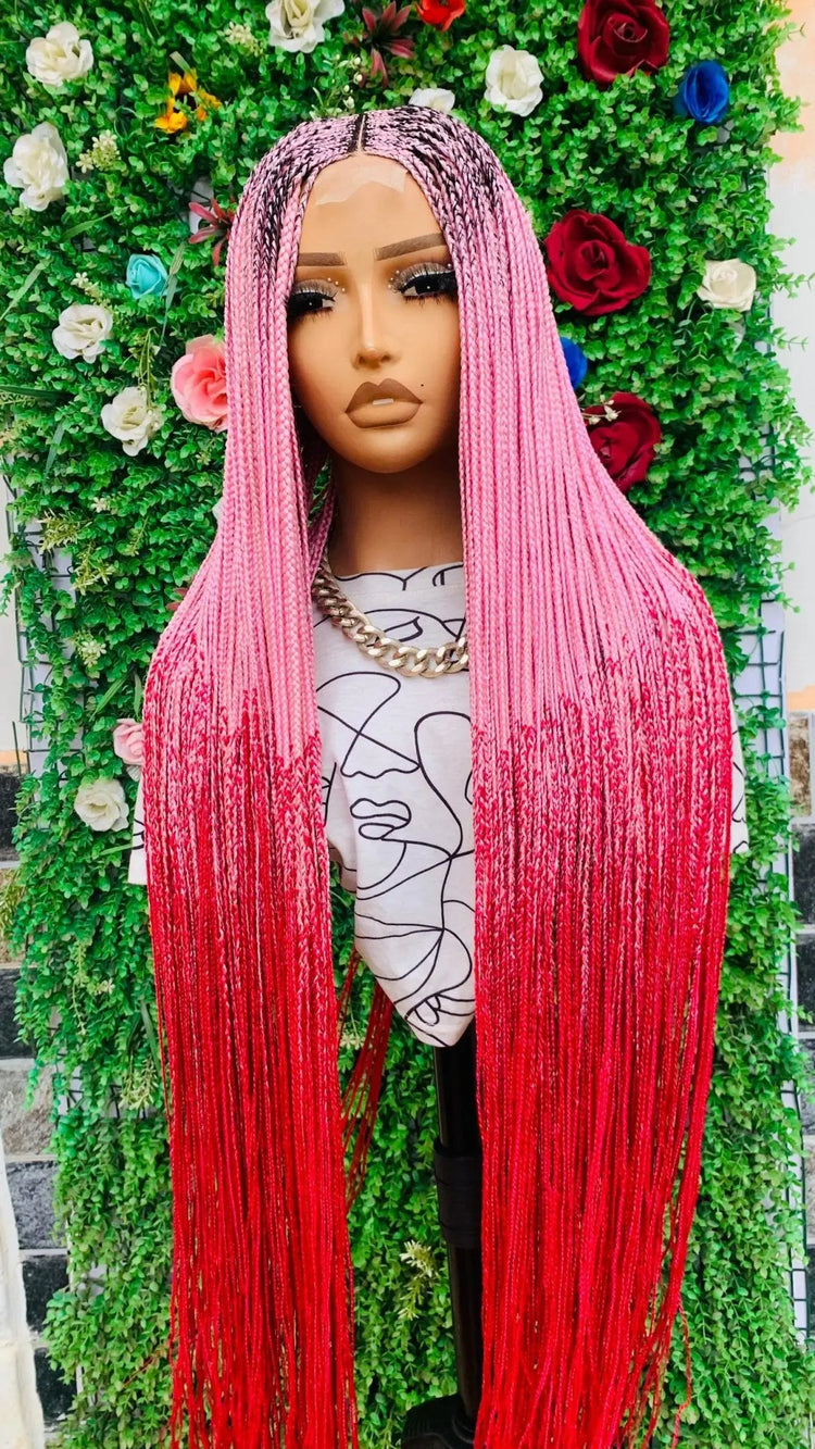 TWIST BRAIDED  WIGS  ON 2*4 LACE CLOSURE d.glitterzwigs