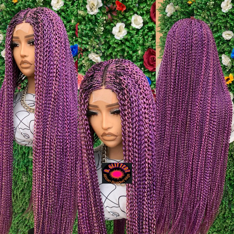WATERMELON  WIGS  ON 2*4 LACE CLOSURE - d.glitterzwigs
