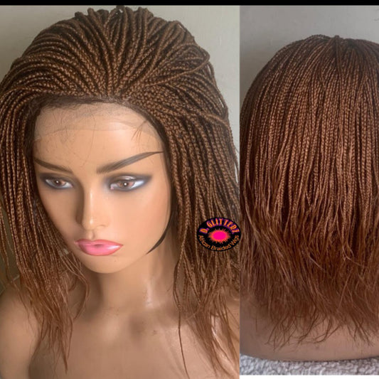 Feathers BRAIDED  WIGS  ON 13*4 LACE CLOSURE